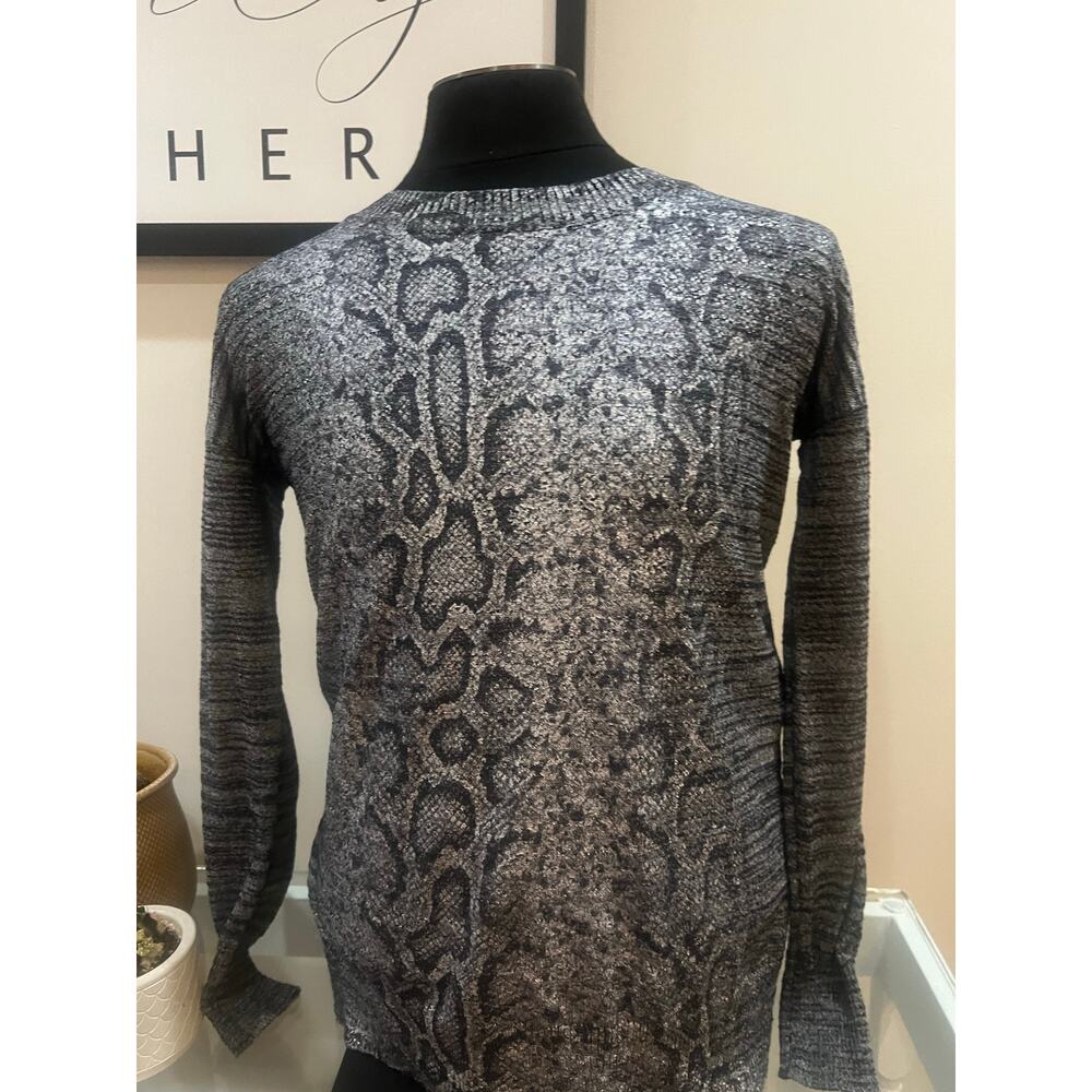 Katherine Barclay Snake Print Sweater